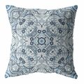 Palacedesigns 28 in. Light Blue Boho Ornate Indoor & Outdoor Throw Pillow PA3099040
